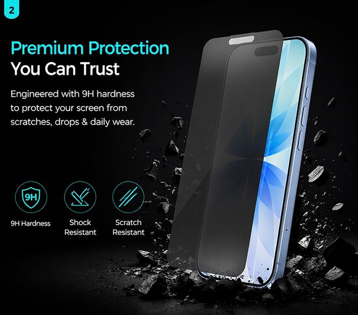 Gadgetify Premium Tempered Glass Screen Protector