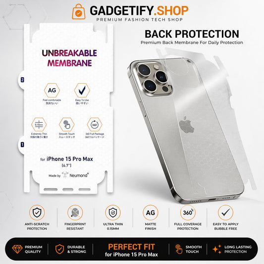 Premium Back Protection Sheet (Unbreakable Membrane)