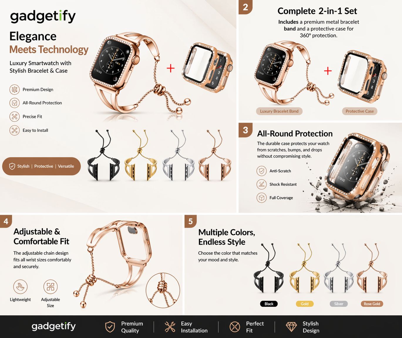 Smart Watch Ladies set